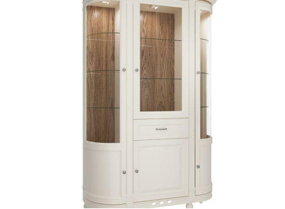 Classic Cabinets Display case Wood Noble Luxury Glass Wardrobe Wood Shelf